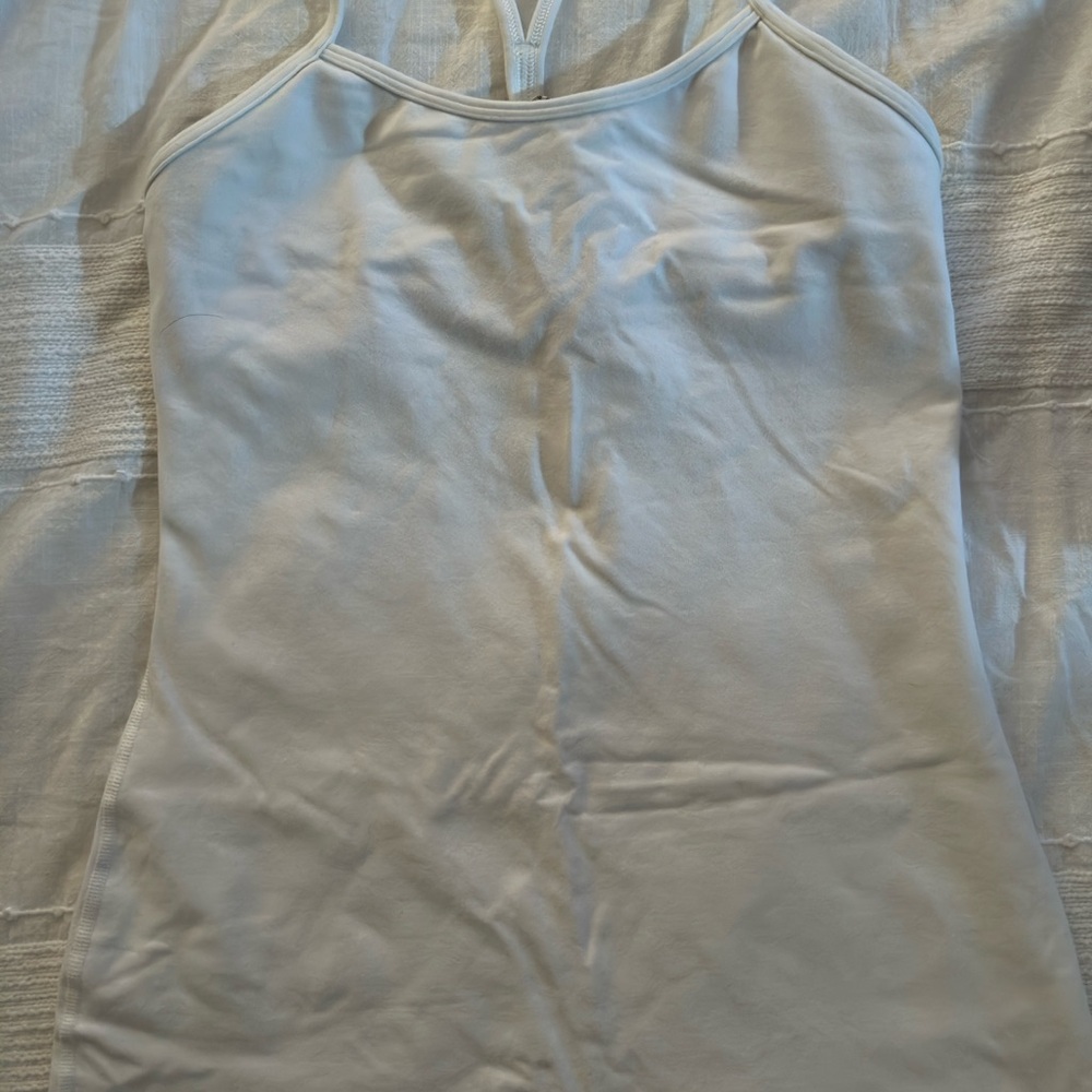 White Lululemon Athletic Tank
